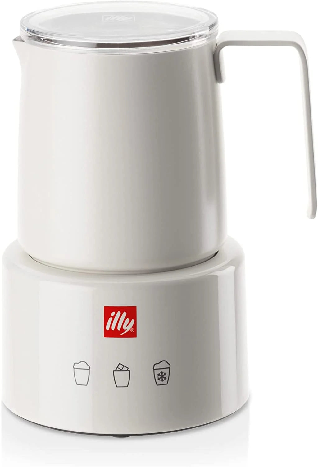 illy Electric Milk Frother- Black & Stainless Steel