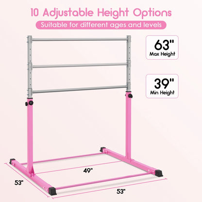 Safly Fun Anti Slip Adjustable Steel Gymnastics Bar, 50 in Width