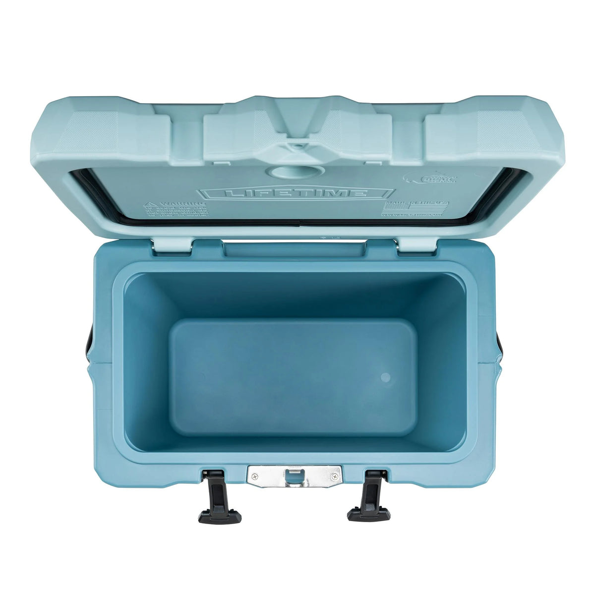 Lifetime 28 qt Bear-Resistant Camping Cooler, Premium High Performance, Ice Retention, Hard Cooler, 20 Can Capacity, Boulder Gray (91289)