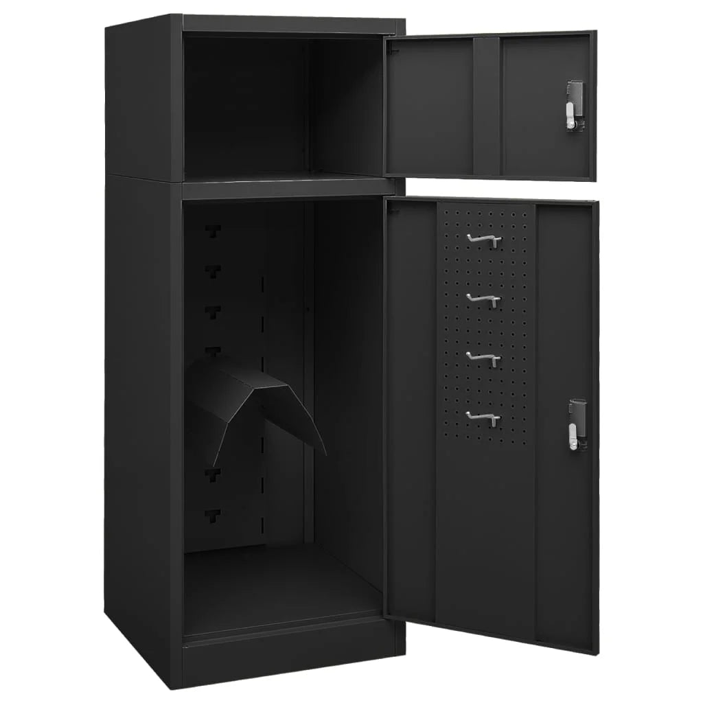 vidaXL Saddle Cabinet Steel Storage Rack Tack Locker Furniture Multi Colors