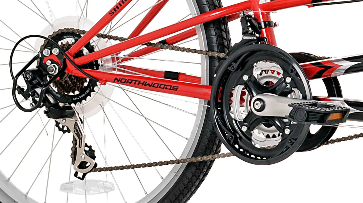 26" Northwoods 21-Speed Dual Drive Tandem Adult's Bike, Red/Black