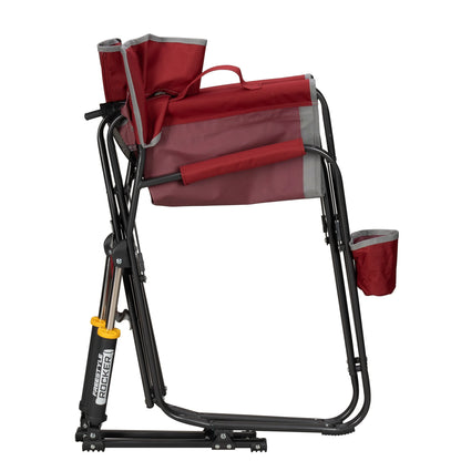 GCI Outdoor Freestyle Rocker Foldable Rocking Camp Chair, Maroon