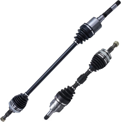 Detroit Axle - Front 2pc CV Axles for Chrysler Town & Country Dodge Grand Caravan Plymouth Voyager, CV Axle Shafts Assembly Replacement