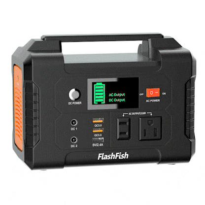Flashfish 200W Portable Power Station, 40800mAh Solar Generator, Portable Generator for Camping Travel Emergency