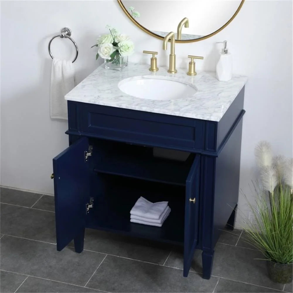Elegant Kitchen and Bath 30 inch Single bathroom vanity in Grey