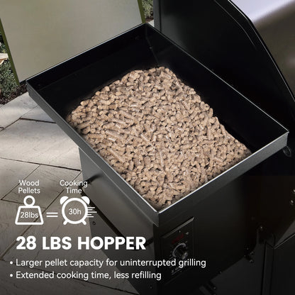 Z GRILLS Grill Elite ZPG-550B4 549 sq.in Wood Pellet Grill & Smoker, Latest PID 3.0 Controller, 2 Meat Probes, Auto Temperature Control, 8 in 1 BBQ- Bronze