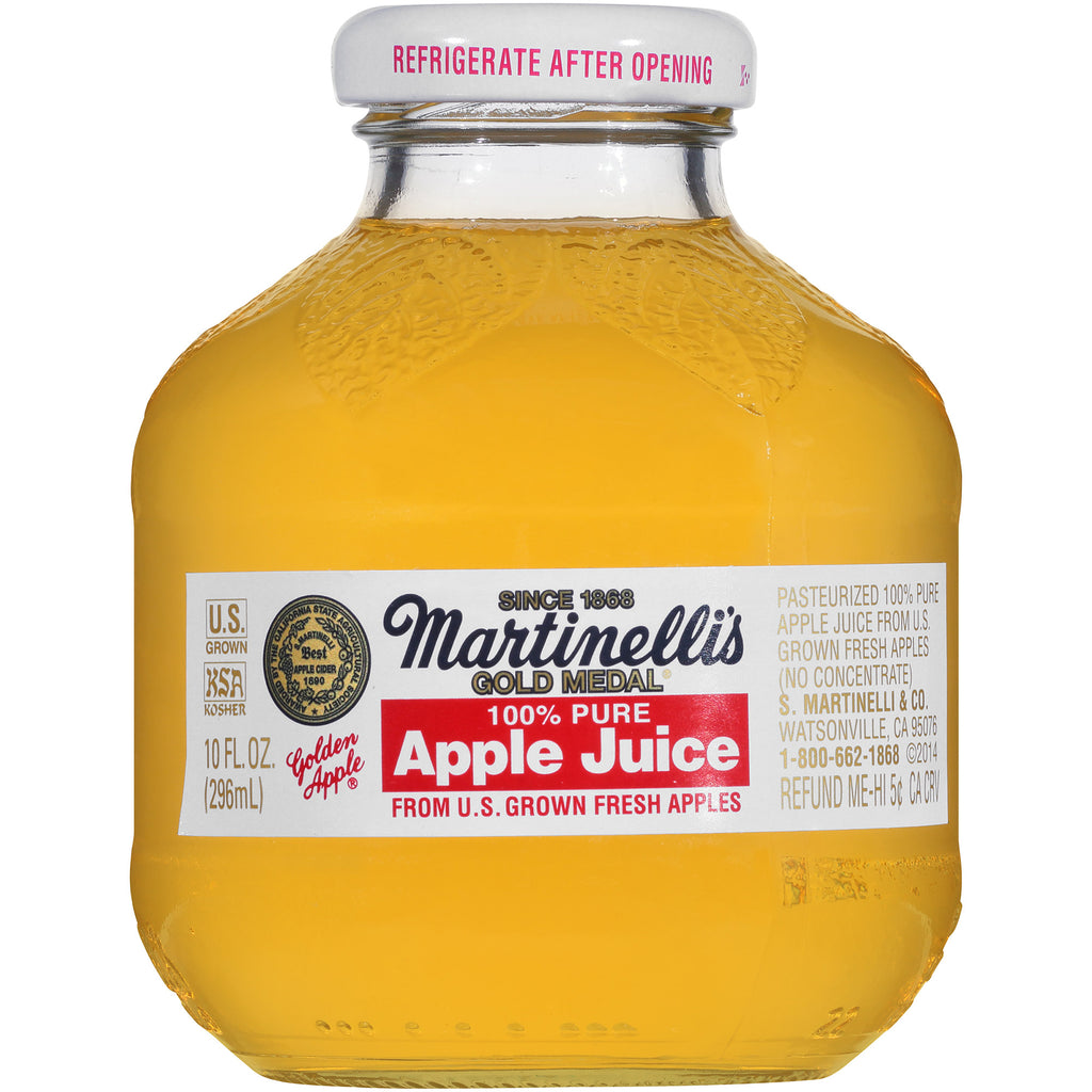 Martinelli's, Gold Medal 100% Pure Apple Juice, 10 fl oz, 24-Count