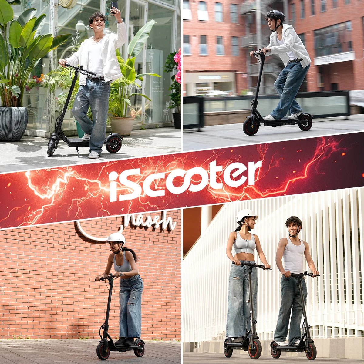 iScooter Electric Scooter Adult, 350W Motor, 21 Miles Long Range, 19 mph & 8.5" Pneumatic tire Folding Commuter Electric Scooter for Adults & Teens, Superior Performance Smart App & Dual Braking