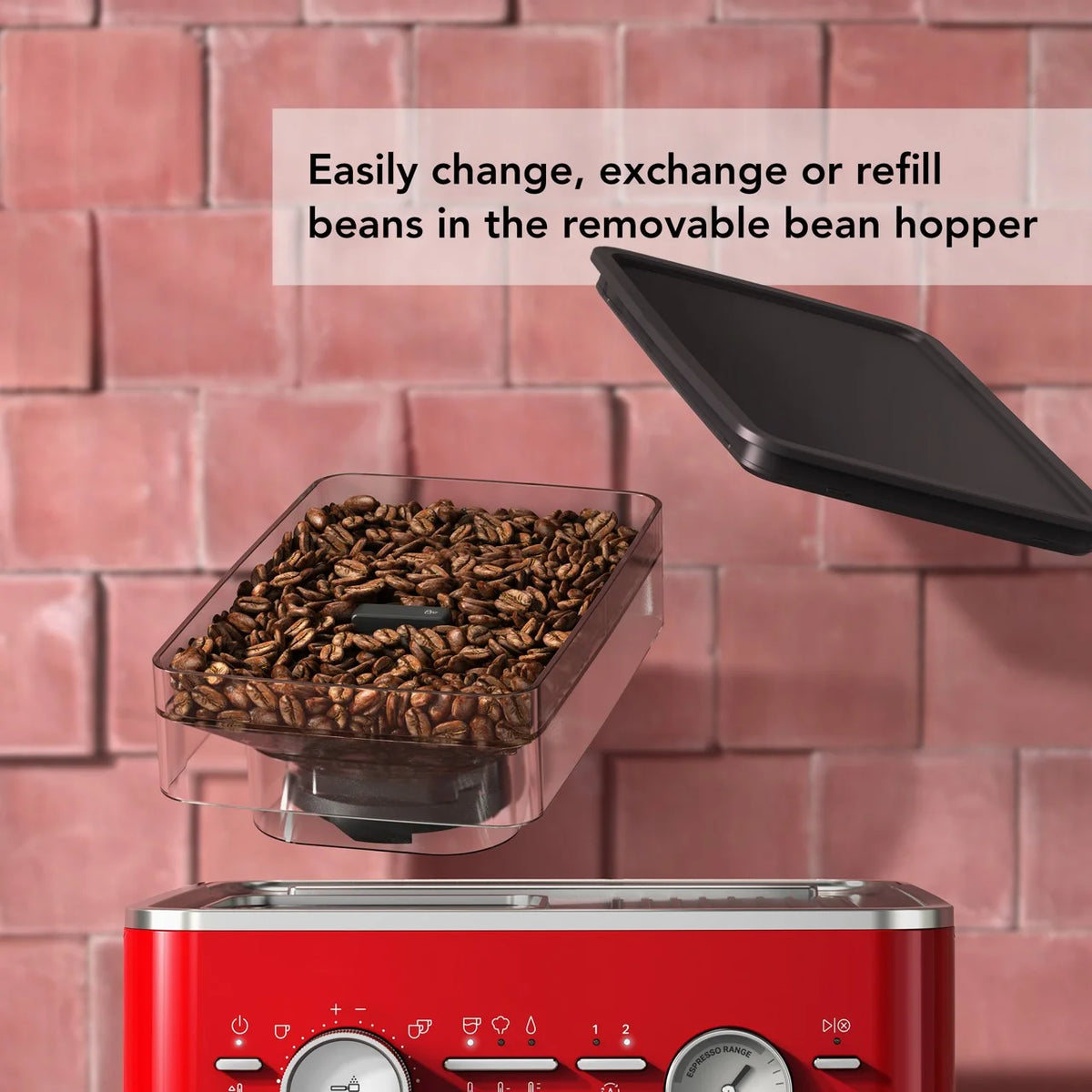 KitchenAid Semi Automatic Espresso Machine with Burr Grinder, KES6551