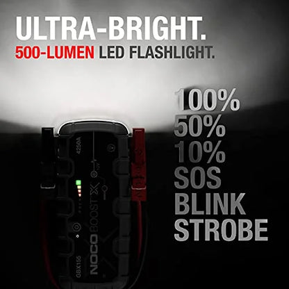 NOCO Boost X GBX155: 4250A 12V UltraSafe Portable Lithium Jump Starter
