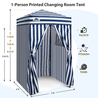EAGLE PEAK Flex Ultra Compact 4 ft x 4 ft Pop-up Changing Room Canopy, Portable Privacy Cabana