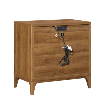 Better Homes & Gardens Greyson 3-Drawer Nightstand with USB, Acorn Finish