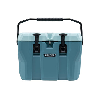 Lifetime 28 qt Bear-Resistant Camping Cooler, Premium High Performance, Ice Retention, Hard Cooler, 20 Can Capacity, Boulder Gray (91289)