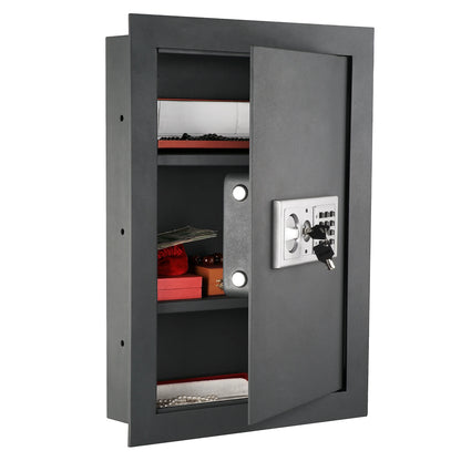 Paragon Lock & Safe 7725 Superior Wall Safe, Electronic and Key Lock Wall Safe for Jewelry Security