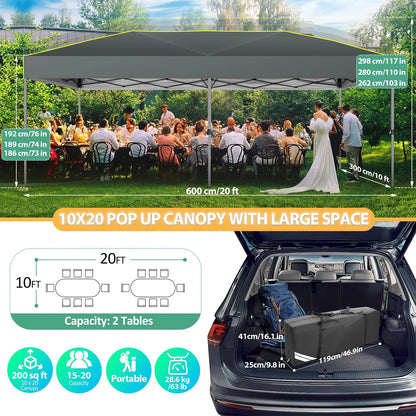 COBIZI 10x10 EZ Pop up Canopy Gazebo with Sidewalls,Pop up Canopy Tent Instant Shelter for Outdoor Party Camping Backyard Beach with Air Vent ,Carry Bag,Stakes,Ropes,Black