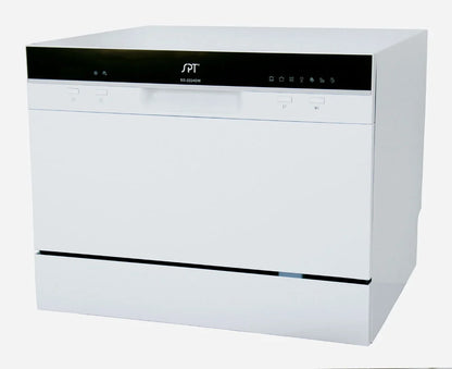 Sunpentown SD-2224DWA Energy Star Countertop Dishwasher with Delay Start & LED, White