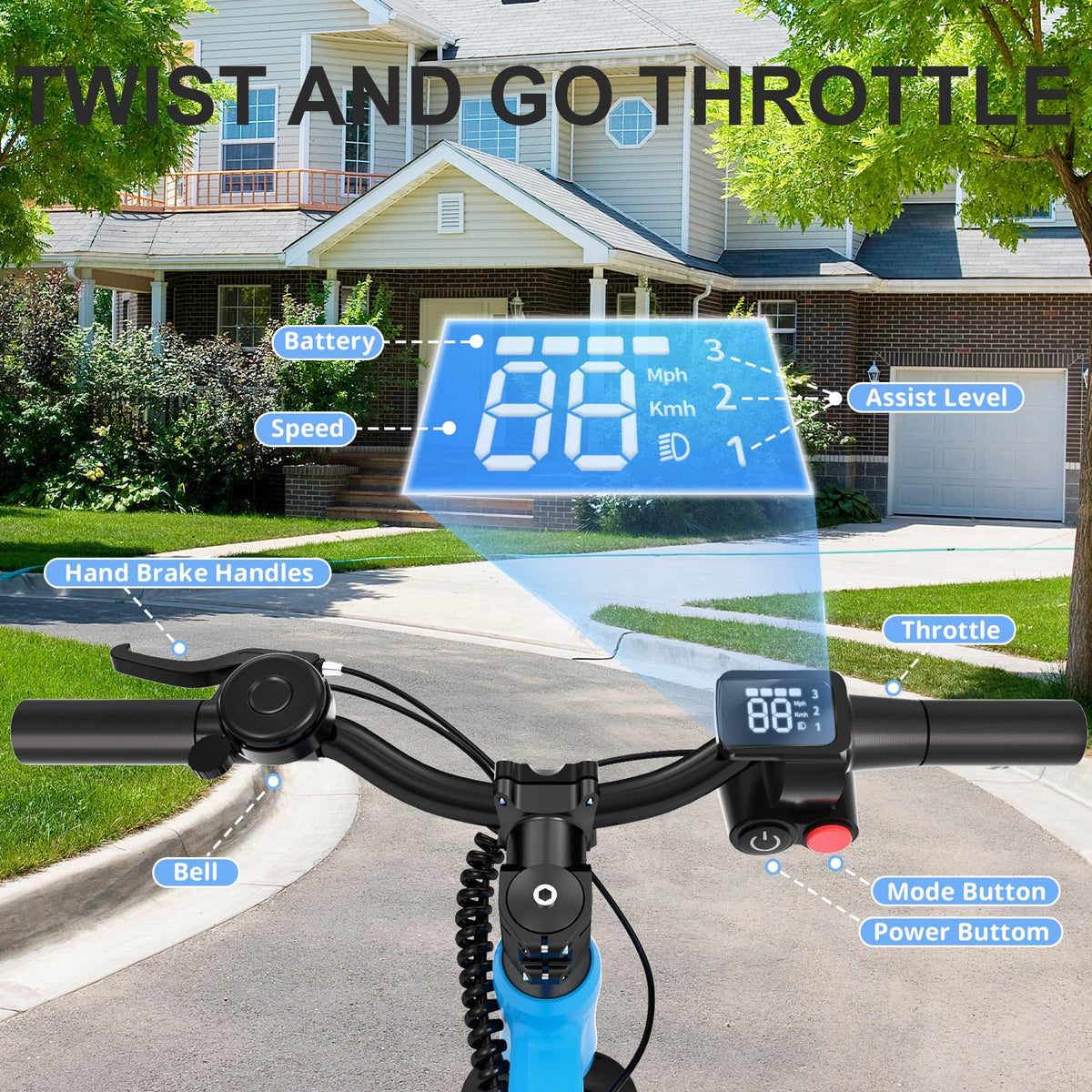 YunTopKids Electric Balance Bike for Kids, 150W Electric Bike for Kids with12 inch Pneumatic Tire, Adjustable Seat, Up to 5.6 Miles Electric Bike for Kids Ages 3-5,Black