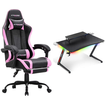 GTRACING Gaming Chair and Desk Bundle