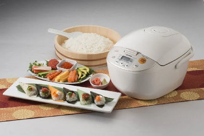Zojirushi NL-AAC18 10-Cup Electric Rice Cooker, Beige - Advanced Fuzzy Logic Technology