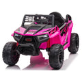 TOBBI 12V Kids Electric off-Road UTV Truck Car Battery Powered Ride on Toys for Girls with LED Headlights, Music, Horn