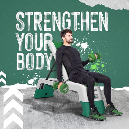 Yes4All Multifunctional Fitness Aerobic Step Platform and Aerobic Deck, Green and White