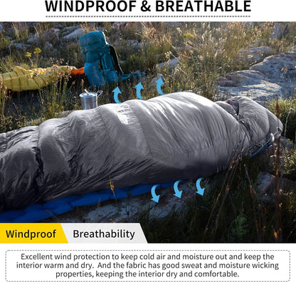 Naturehike Ultralight White Goose Down Sleeping Bag 750/550 Fill Power with Compression Sack