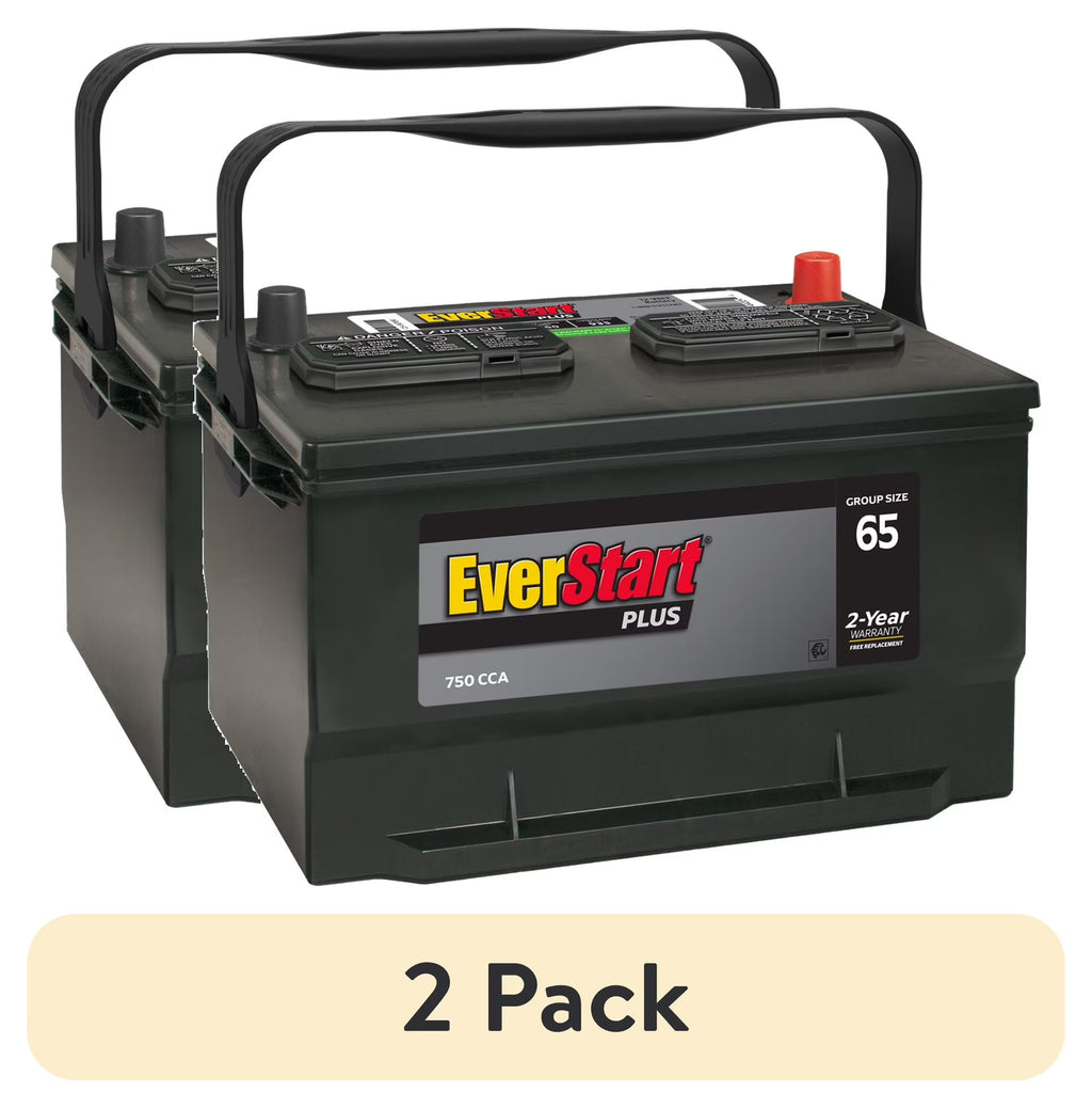 EverStart Plus Lead Acid Automotive Battery, Group Size 65 12 Volt, 750 CCA
