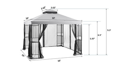 Mainstays 10' x 10' Easy Assembly Outdoor Furniture Patio Gazebo