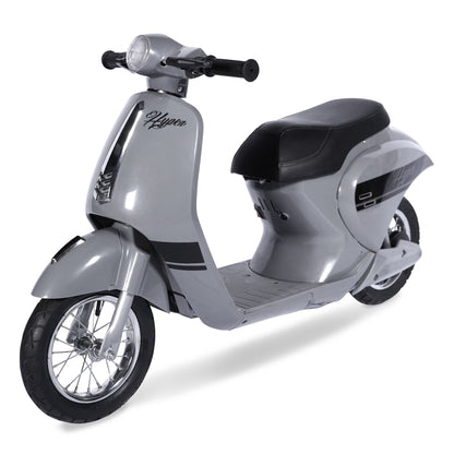 24V Hyper Toys Retro Electric Scooter, Easy Twist Throttle, Blue, Ages 13+, Including Teens, Tweens