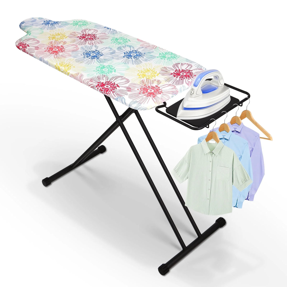 KDJ HOME Slieton Extra Large Ironing Board with Hang Rail, 20-Inch Wide