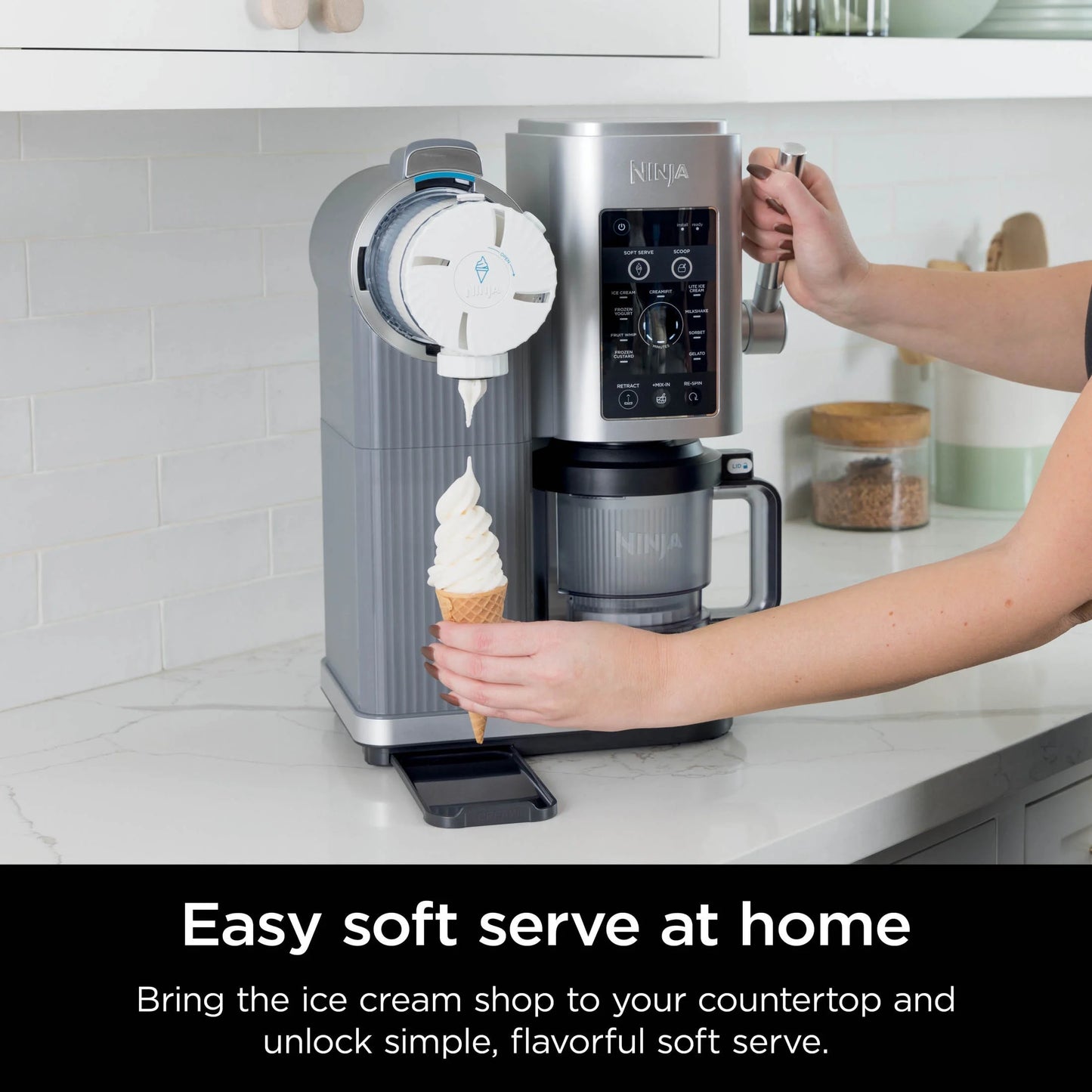 Ninja Swirl? by CREAMi? Soft Serve and Ice Cream Maker, 13 One-Touch Programs, NC701