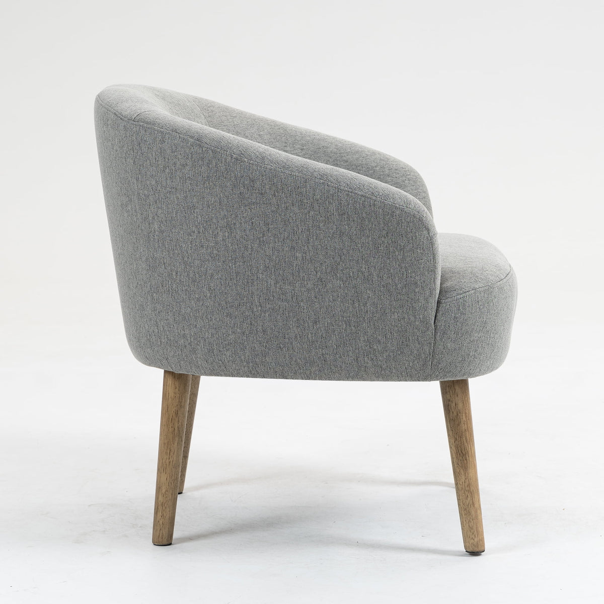 Mainstays Curved Textured Accent Chair, Beige