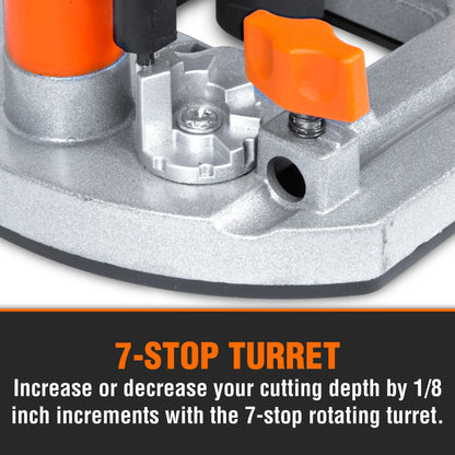 WEN Products 15-Amp Variable Speed Plunge Woodworking Router with Case, RT6033