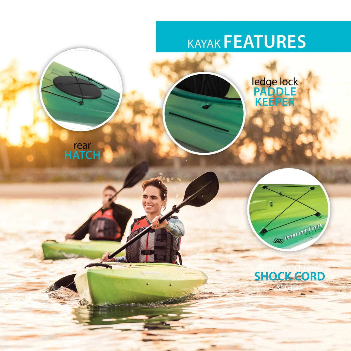 Lifetime Tide 123 inch Sit-Inside Kayak, Lemongrass Fusion (90848)