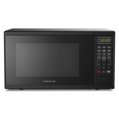 Farberware FMGZ09BKA 0.9 Cu. Ft. Microwave Oven, 900W, Digital Control, LED Display, 6 Cooking Presets, Black