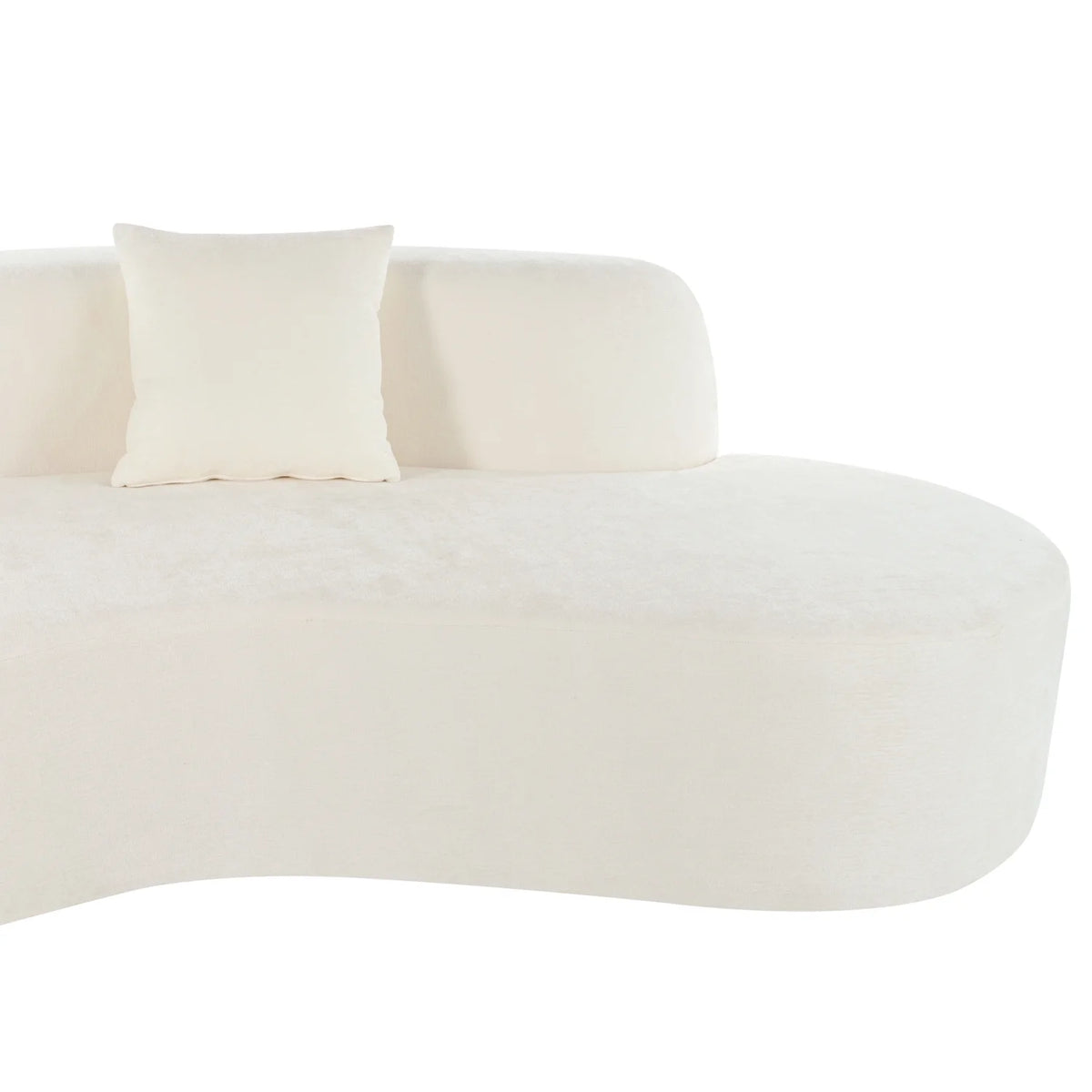 Harper & Bright Designs Modern Curved Floor Sofa Set, Modular Sectional Sponge Couch for Living Room, 2 PC Free Combination No Assembly Foam-Filled Sofa, Beige