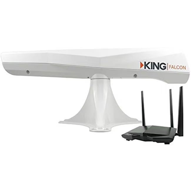 King Falcon WiFi RV Antenna with Extender