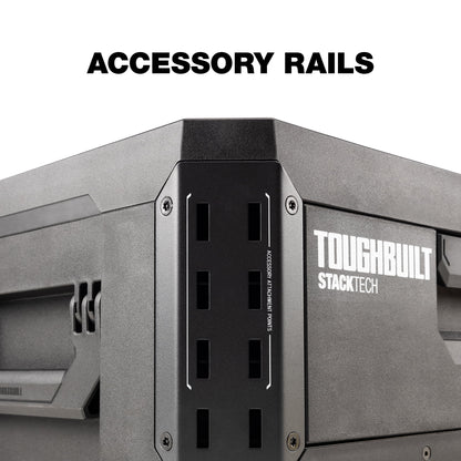 ToughBuilt StackTech 1 Drawer Toolbox, Heavy-Duty Stackable Tools Storage, 50 lb Capacity