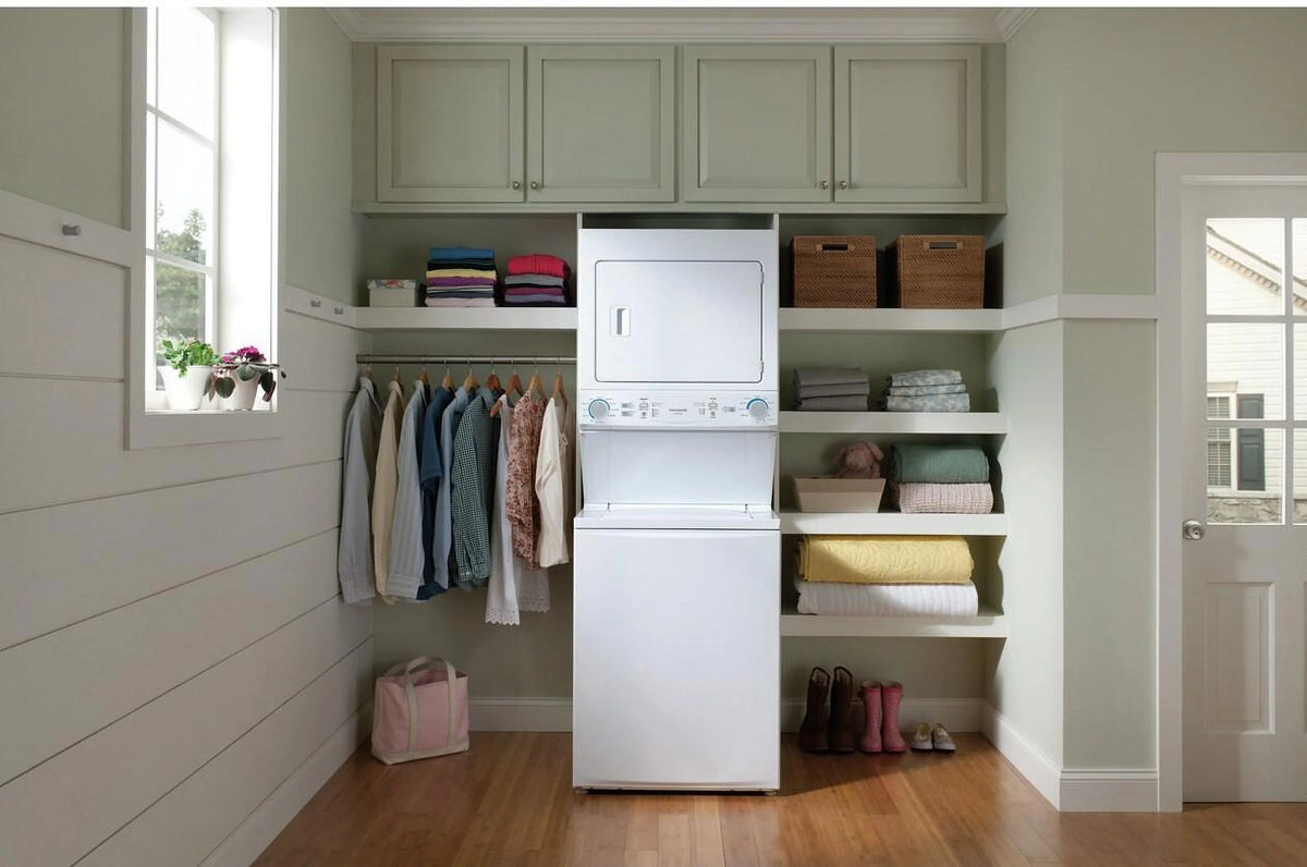 Frigidaire 5.5 Cu. Ft. 120 V White Electric Washer & Dryer