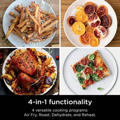 Ninja DoubleStack XL 2-Basket Air Fryer, DoubleStack Technology Cooks 4 Foods at Once, Space Saving Design, 10 QT, 4-in-1, Smart Finish & Match Cook, SL400