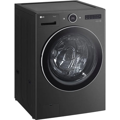 LG WM6700HBA 5.0 Cu. Ft. Black Steel Front Load HE Stackable Smart Washer
