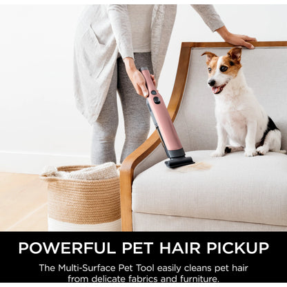 Shark Cordless Handheld Vacuum , Wandvac, for Pet Hair, Carpet & Car, Powerful suction, high speed brushless motor, ultralight weight, with easy emptying and charging dock, WV200, Graphite