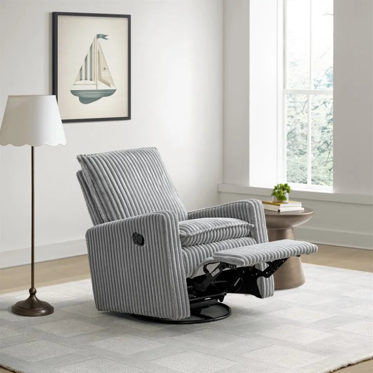 Soho Baby Coventry Glider Recliner Boucle White