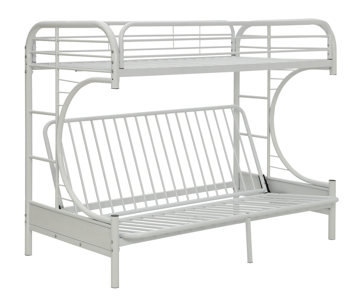 ACME Eclipse Twin XL Over Queen Bunkbed in White
