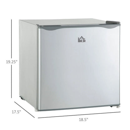 HOMCOM Mini Freezer Countertop, 1.1 Cu.Ft Compact Upright Freezer with Removable Shelves, Reversible Door for Home, Dorm, Apartment and Office, gray  05