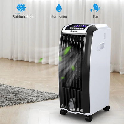 Costway Evaporative Portable  Cooler Fan Anion Humidify W/ Remote Control
