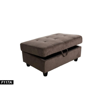 Harlee 112" Wide Corner Sectional with Ottoman