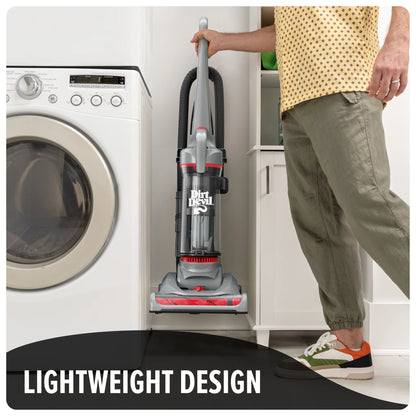 Dirt Devil Performance Pet Bagless Upright Vacuum Cleaner, Pet Friendly, for Carpet & Hard Floors, Above Floor Cleaning, Lightweight, UD76211V, Gray