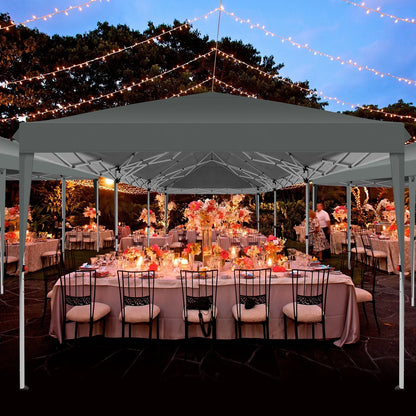 SANOPY 10'x10' EZ Pop Up Canopy Tent Outdoor Party Instant Shelter Portable Folding Beach Canopy with 4 Sandbag & Carrying Bag, Black