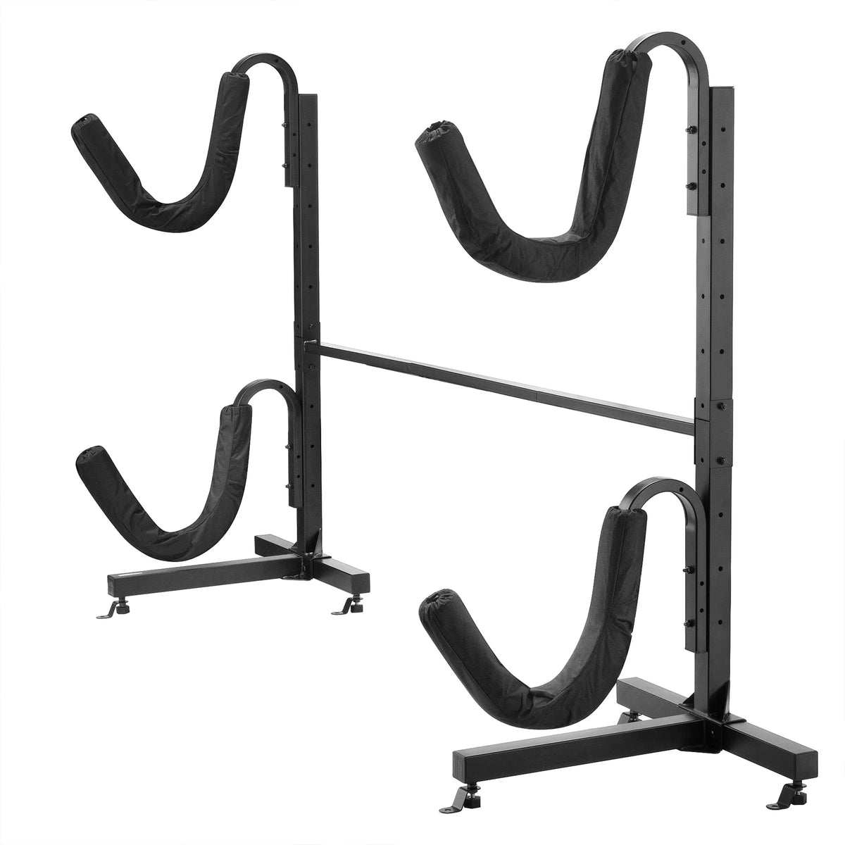 2-Kayak Storage Rack – Freestanding Vertical Storage for Paddleboards or Kayaks with 175LBS Weight Capacity – Kayaking Equipment by Rad Sportz